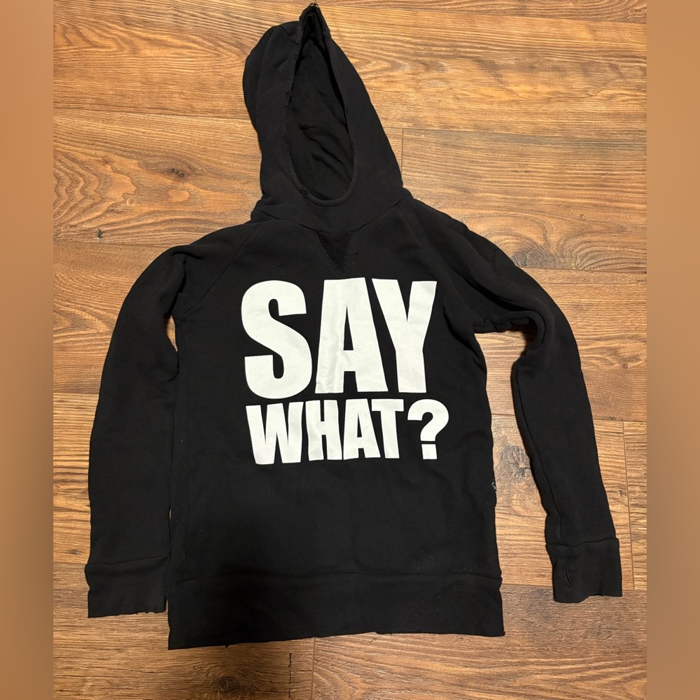 Excellent condition Nununu Black Hoodie size 8-9 years